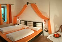 Hotelzimmer Schatztruhe in Franken