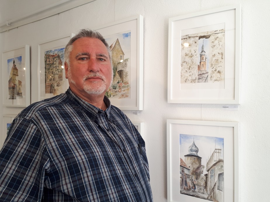 Hans-Georg Kestler präsentiert Kunstwerke in Schlossgalerie Frankens  Hans-Georg Kestler in Franken