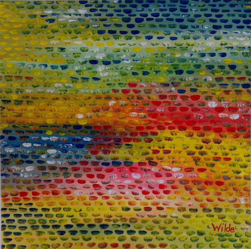 Alles fügt sich - Bild der Künstlerin Ute Wilde Bilder der Kunstausstellung in Franken