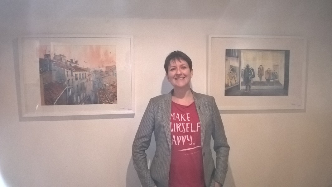 Marina Abramova in Wörners Schloss Galerie - Franken Kunstausstellung im Schloss