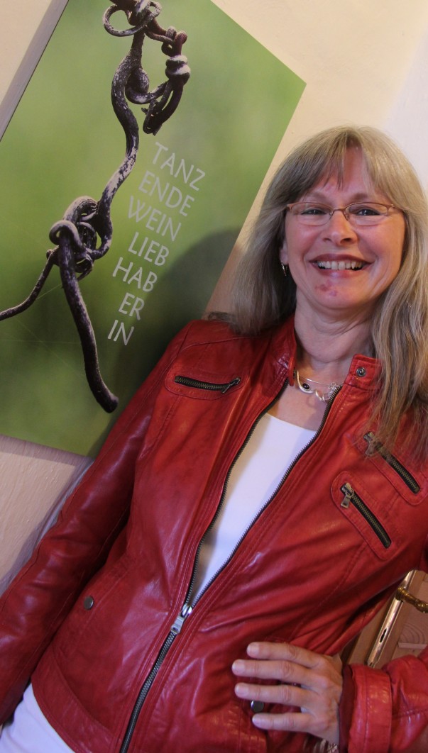 Weinliebhaberin Marie-Ja Rosa Heckmann in Frankes Schloss Galerie Weinliebhaberin Marie-Ja Rosa Heckmann