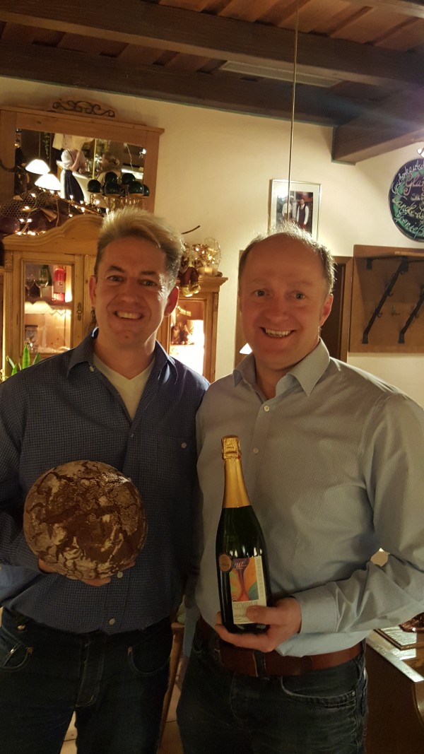 Winzer Harald Wörner & Bäckermeister Michael Oppel Winzer & Bäcker im TV & auf Grüner Woche