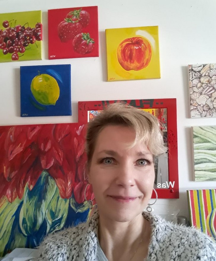 Kunstausstellung mit Ute Wilde in Wörners Schloss Kunstausstellung und Cosmowein in Franken