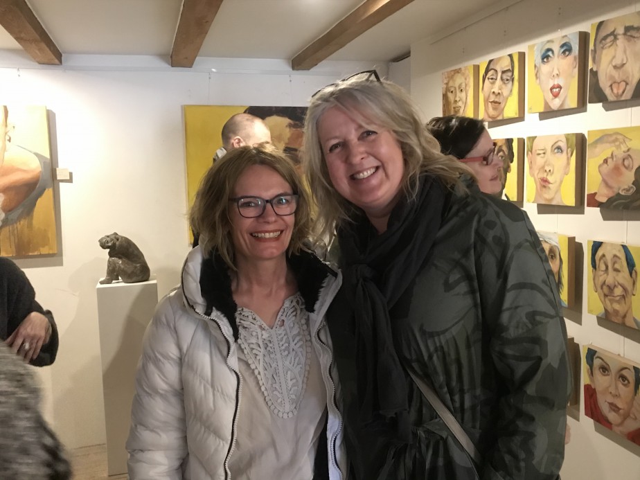 Heike Flügel rechts - Kunstausstellung